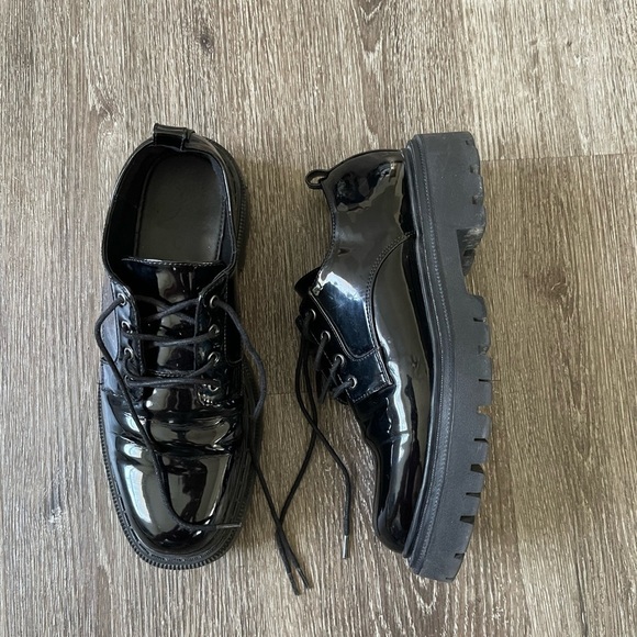 Aldo Shoes - Aldo Shiny Black Lace-Up Shoes